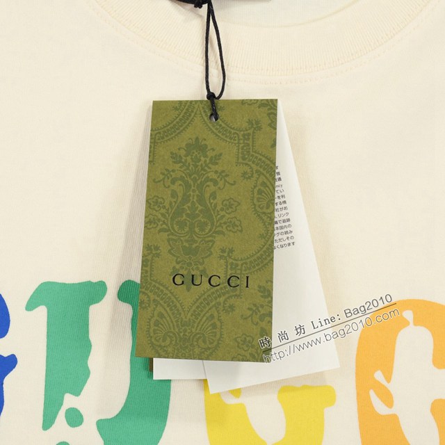 Gucci古奇專櫃古馳2023SS新款印花T恤 男女同款 tzy2700